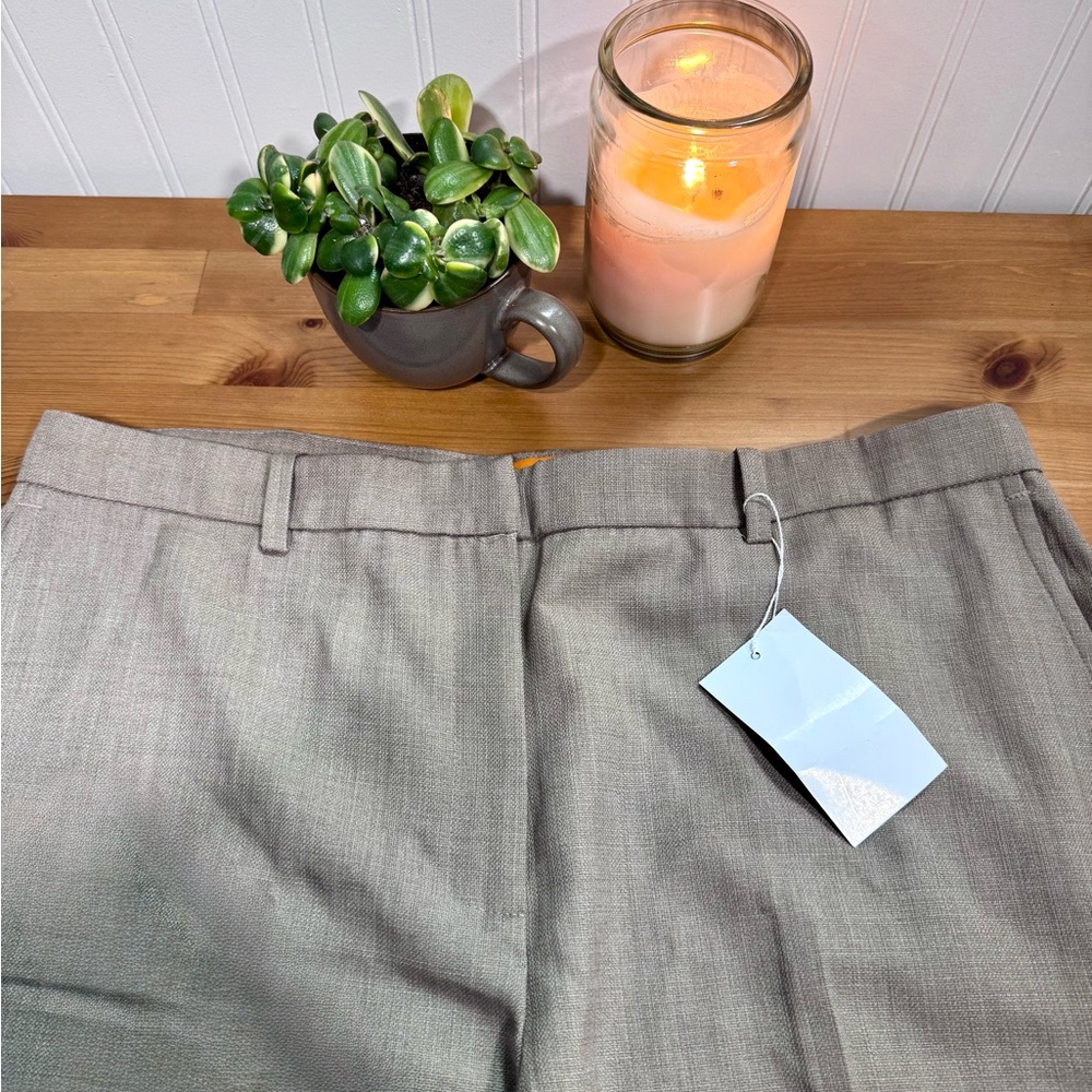 Marycrafts Classic Dress Pants Textured Tan Size XL New With Tags